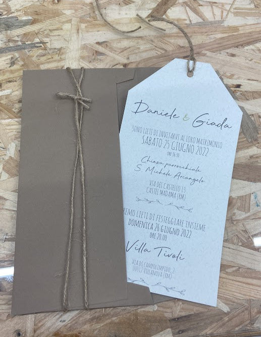 
                      
                        Partecipazione Matrimonio con tag esterno
                      
                    