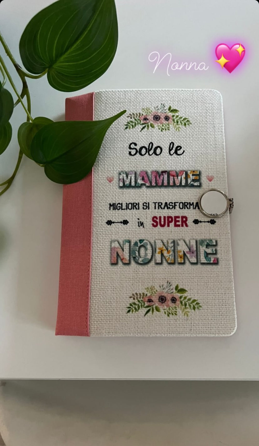 Agenda in juta per Nonna - Idee regalo