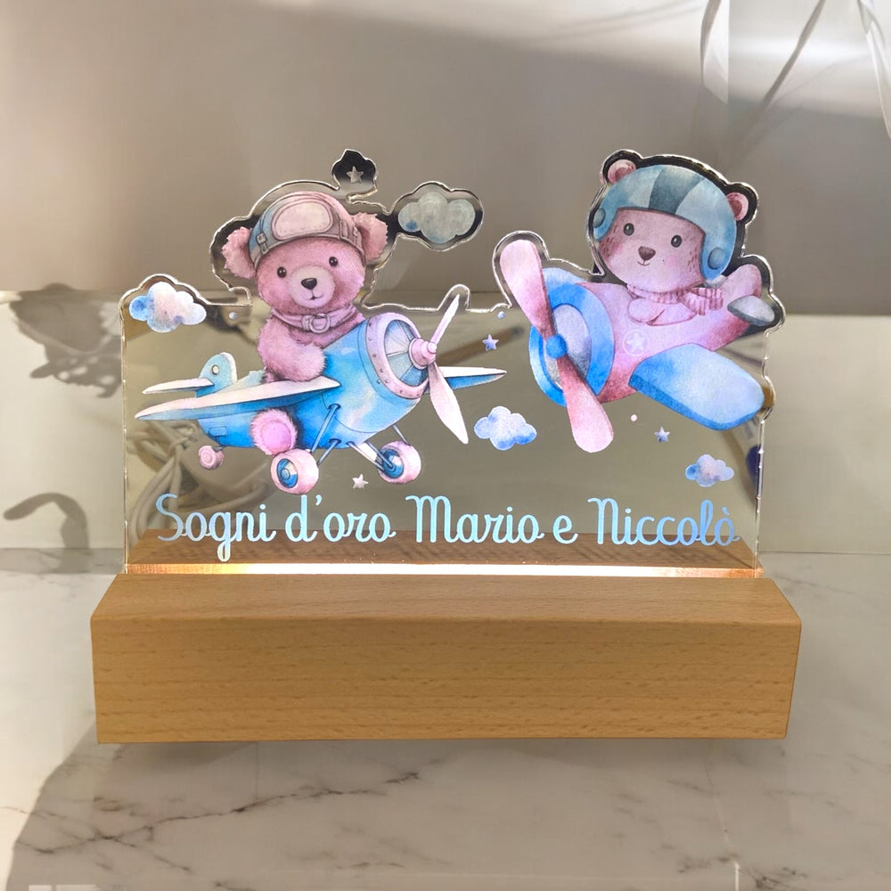 Lampada LED doppia personalizzata