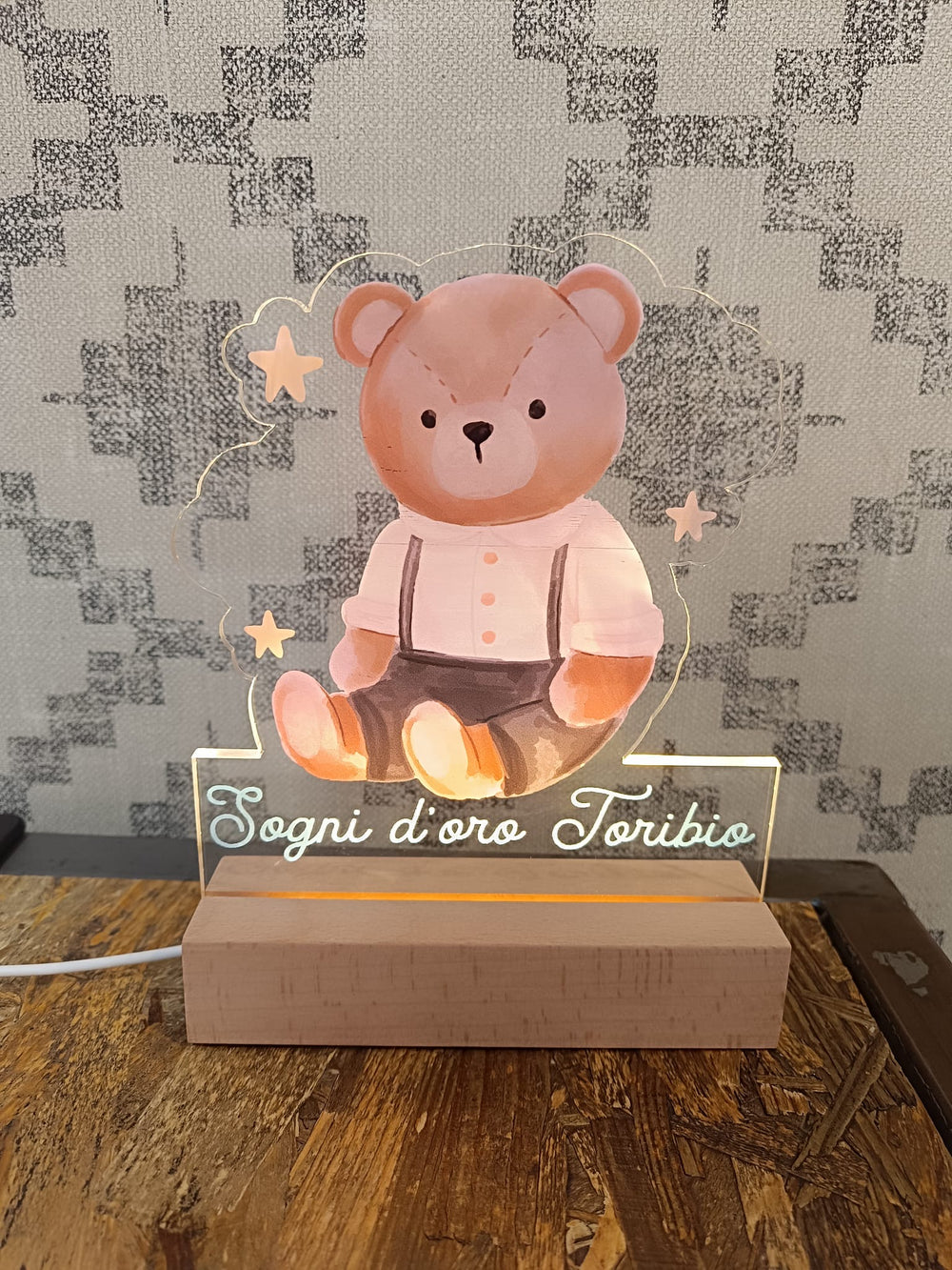 Lampada LED Orso personalizzata