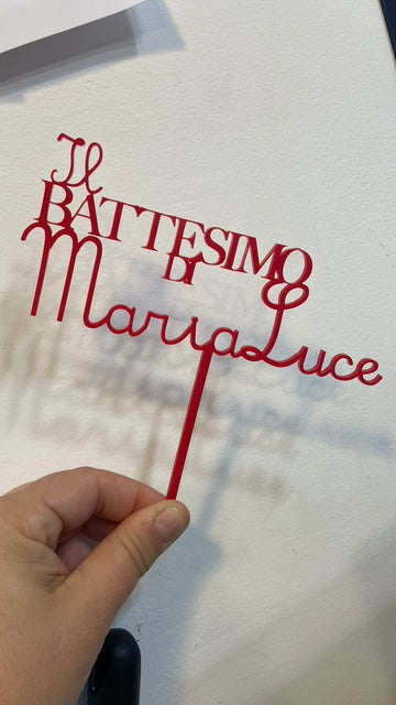 
                      
                        Cake topper in plexiglass
                      
                    