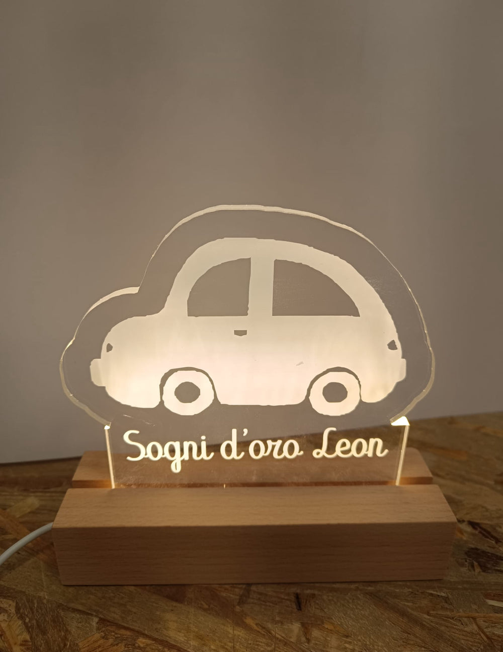 Lampada LED Macchinina personalizzata