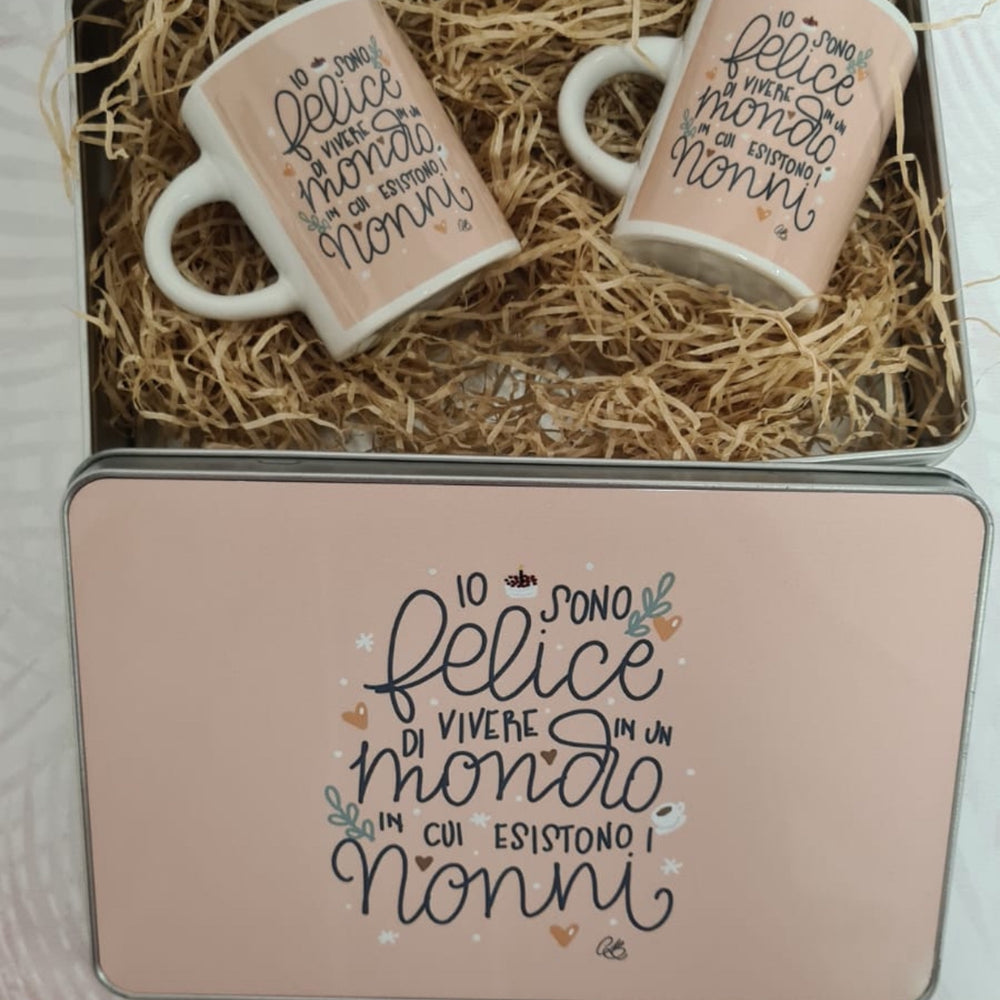 
                      
                        Set con Tazzina caffè in Ceramica per Nonni - Idee regalo
                      
                    