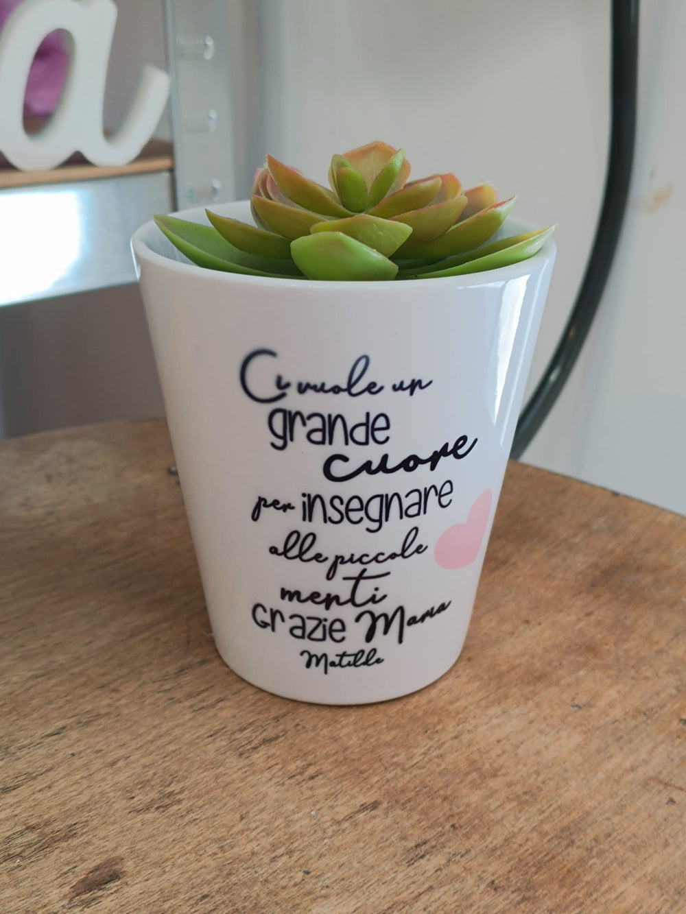 Vaso Albero per Maestra Personalizzato