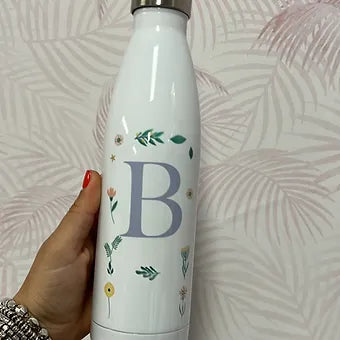 Borraccia termica in acciaio inox 700ml personalizzata con lettera