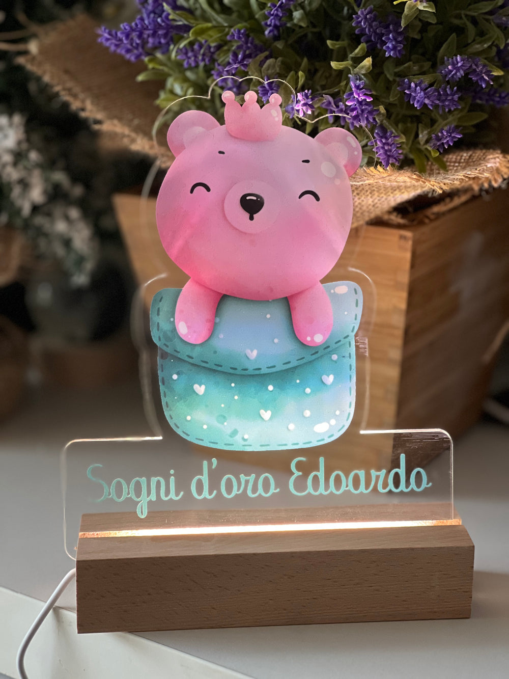 Lampada LED Orso personalizzata