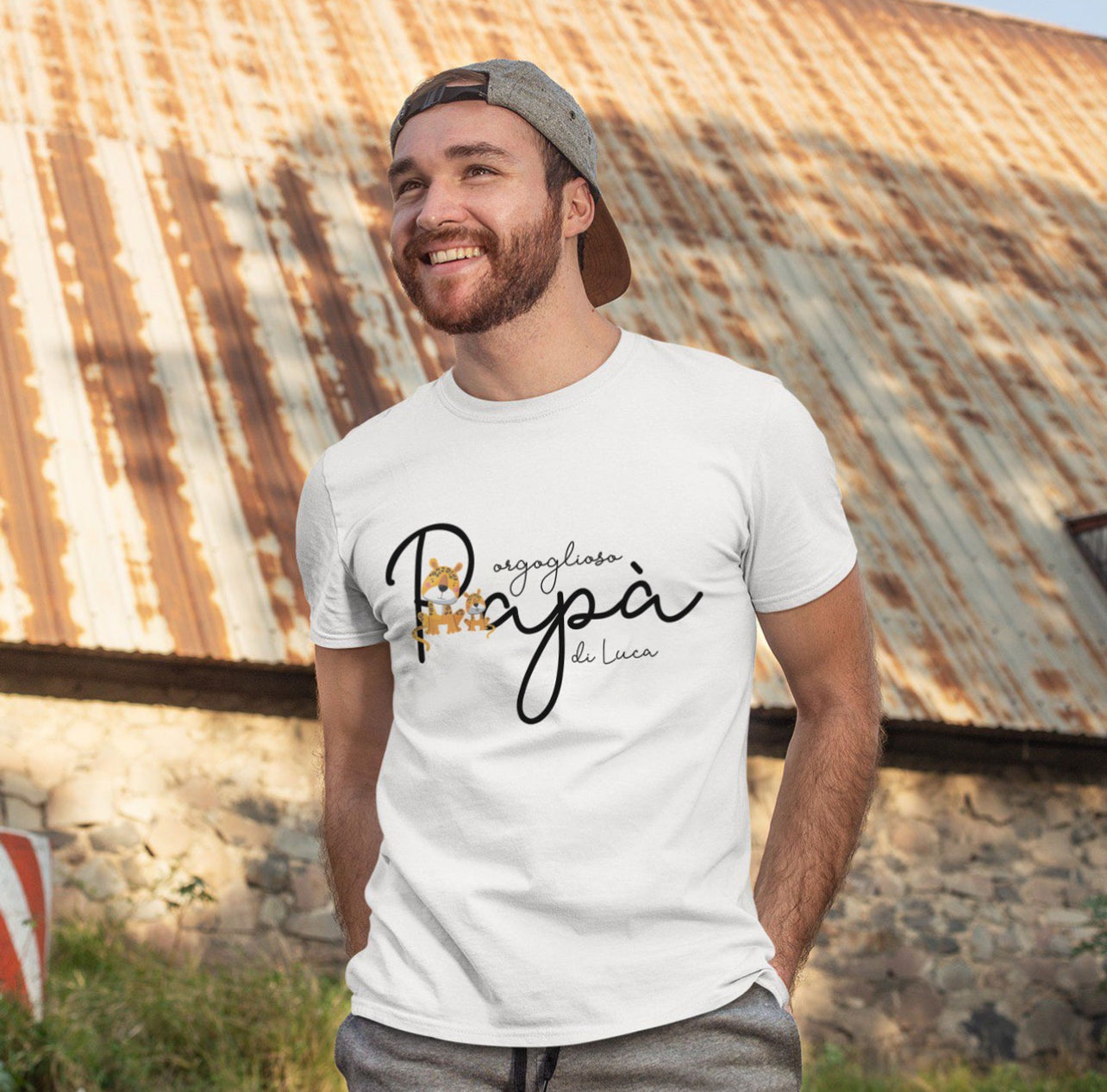 t-shirt bianca - Festa del Papa'