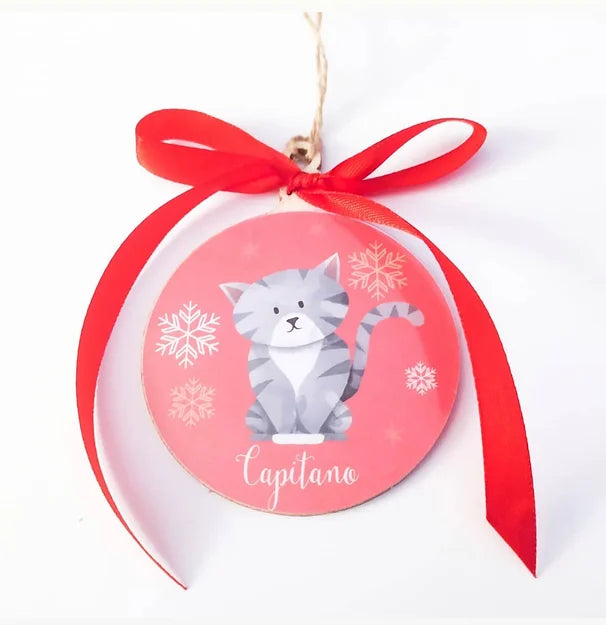Pallina di Natale in legno Personalizzata - Idea Regalo Natale