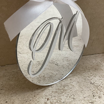 Pallina di Natale in plexiglass argento - Idee regalo