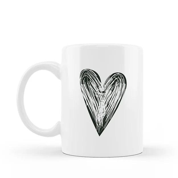 Tazza Personalizzata in Ceramica con Cuore - Idee regalo