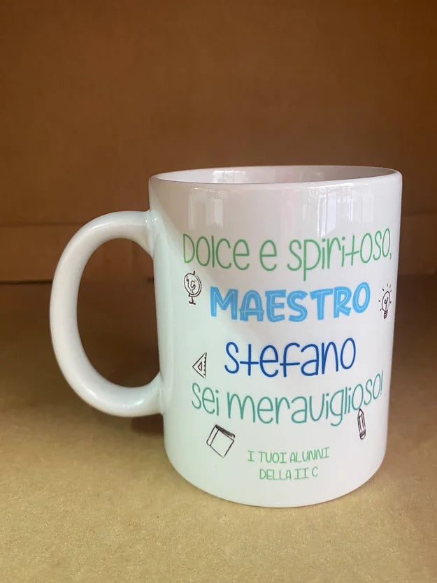 Tazza in Ceramica Personalizzata per Maestro