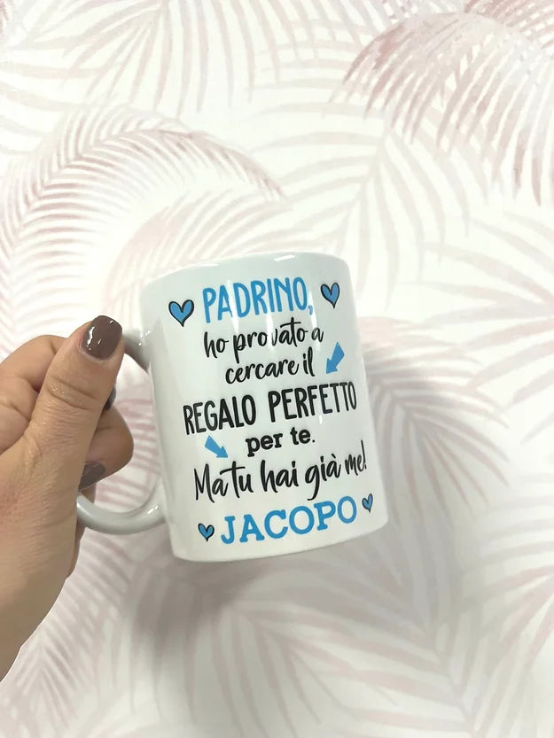 Tazza in Ceramica Personalizzata per padrino