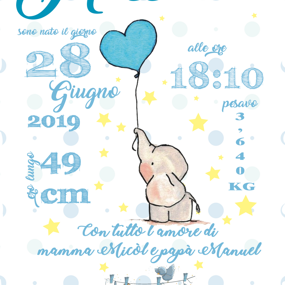 
                      
                        Quadretto Nascita Bimbo
                      
                    