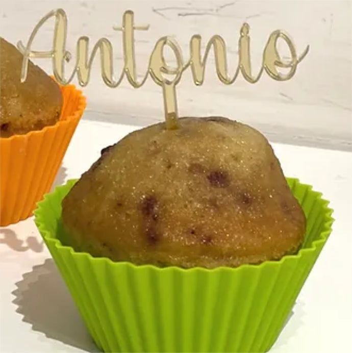Mini Cake topper in plexiglass personalizzato