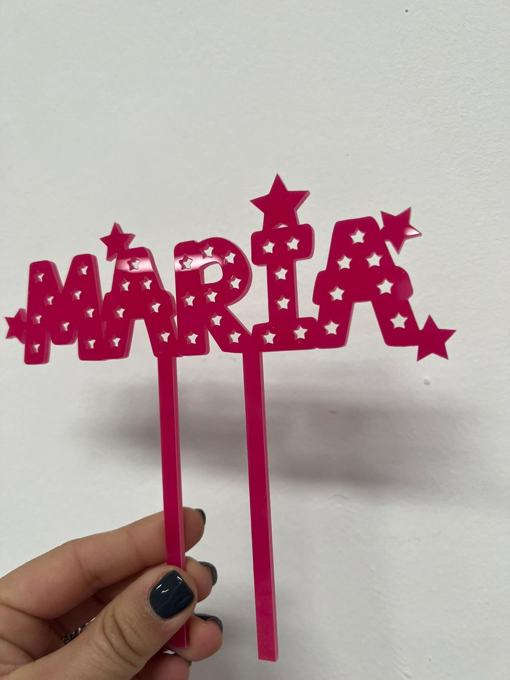 Cake topper in plexiglass