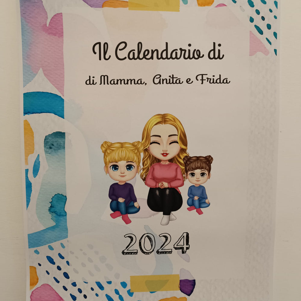 
                      
                        Calendario famiglia con nomi
                      
                    