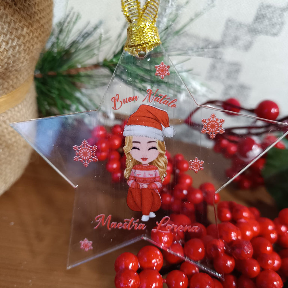 
                      
                        Pallina di Natale Personalizzata  per Maestra con Avatar - Idea Regalo Natale
                      
                    