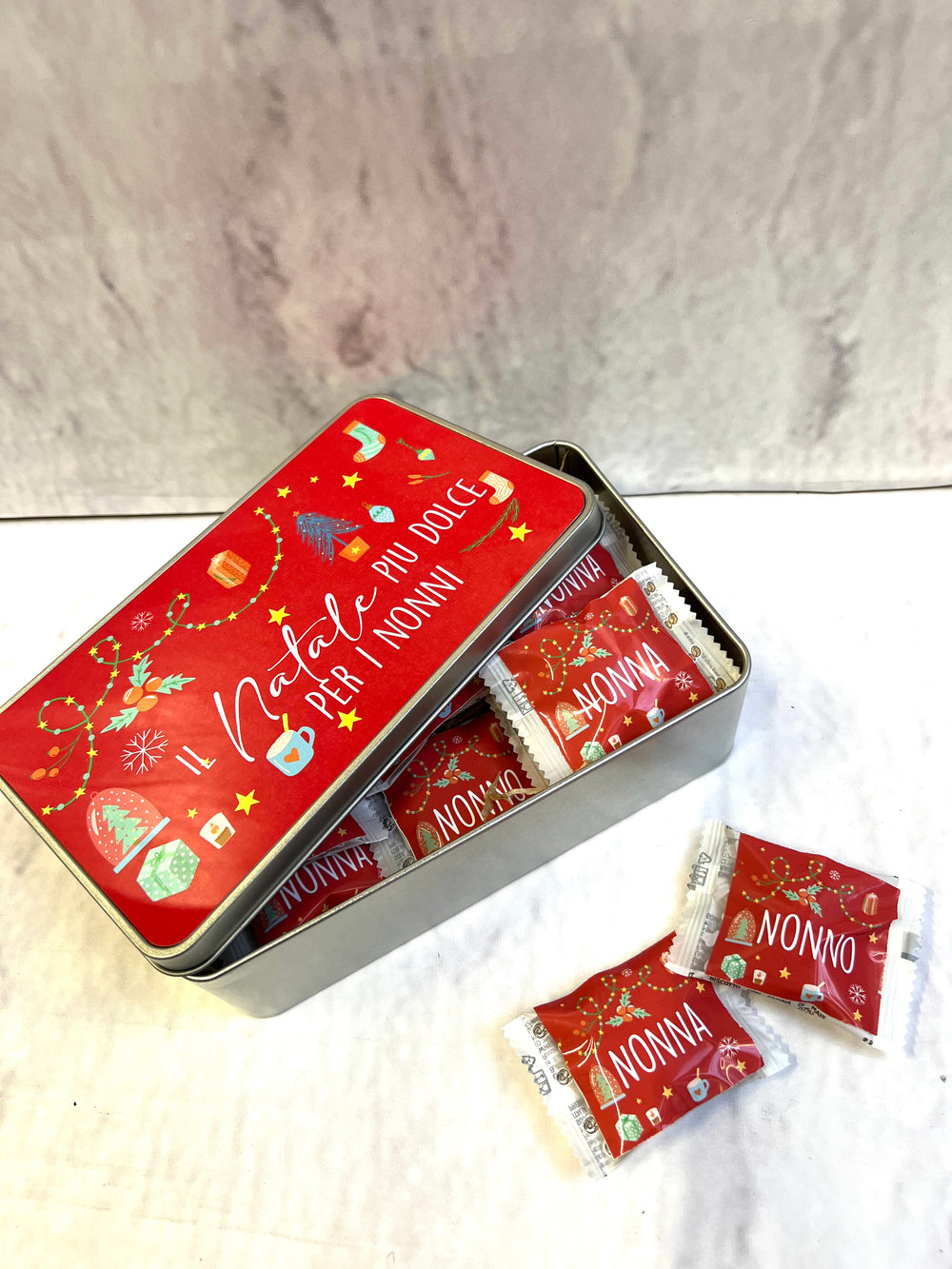 Scatola in Alluminio Personalizzata con Biscotti - Idee regalo