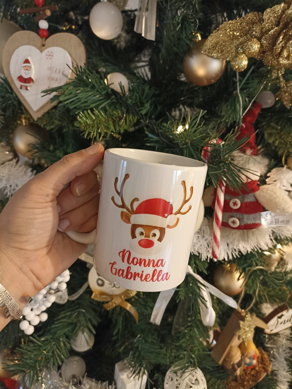 Tazza Personalizzata Natale per Nonni - Idee regalo